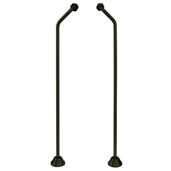 CC470 Double Offset Bath Supply, Matte Black